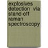 Explosives Detection  via Stand-off Raman Spectroscopy