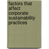 Factors that affect Corporate Sustainability Practices by Tasniem Billar
