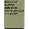 Finnish and Russian corporate communication comparison door Svetlana Ershova
