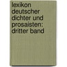 Lexikon Deutscher Dichter und Prosaisten: dritter Band door Carl Heinrich Jördens