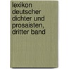 Lexikon deutscher Dichter und Prosaisten, Dritter Band door Karl Heinrich Jordens