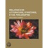Melanges de Litterature, D'Histoire, Et de Philosophie
