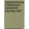 Oestreichische Militärische Zeitschrift, neuntes Heft door Onbekend