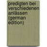 Predigten bei verschiedenen Anlässen (German Edition) by Johann Michael Sailer