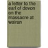 A Letter to the Earl of Devon on the Massacre at Wairan