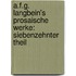 A.F.G. Langbein's Prosaische Werke: siebenzehnter Theil