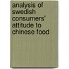 Analysis of Swedish consumers' attitude to Chinese food door Jie Chen