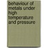 Behaviour Of Metals Under High Temperature And Pressure