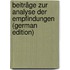 Beiträge Zur Analyse Der Empfindungen (German Edition)