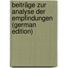 Beiträge Zur Analyse Der Empfindungen (German Edition) door Mach Ernst