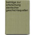 Beiträge zur Erforschung steirischer Geschichtsquellen