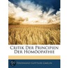 Critik Der Principien Der Homöopathie (German Edition) door Ferdinand Gottlob Gmelin