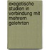 Exegetische Studien In Verbindung Mit Mehrern Gelehrten