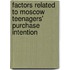 Factors Related to Moscow Teenagers' Purchase Intention