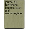 Journal für Praktische Chemie: Sach- und Namenregister door Onbekend