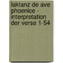 Laktanz De ave Phoenice - Interpretation der Verse 1-54