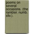 Poems On Several Occasions. (the Rambler. Numb. Xliv.).