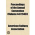Proceedings of the Annual Convention (Volume 44 (1943))