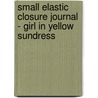 Small Elastic Closure Journal - Girl in Yellow Sundress door Delicious Stationery