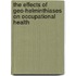 The Effects of Geo-helminthiases on Occupational Health