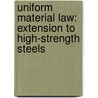 Uniform Material Law: Extension to High-Strength Steels door Sinan Korkmaz