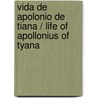 Vida de Apolonio de Tiana / Life of Apollonius of Tyana by Filostrato
