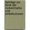 Beiträge zur Klinik der Rückenmarks- und Wirbeltumoren door Schlesinger