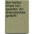 Don Karlos: Infant von Spanien: Ein dramatisches Gedicht