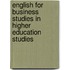 English For Business Studies In Higher Education Studies