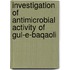Investigation Of Antimicrobial Activity Of Gul-e-baqaoli