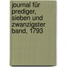 Journal für Prediger, Sieben und zwanzigster Band, 1793 by Unknown