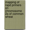 Mapping Of Rapd Primers On Chromosome 2a Of Common Wheat door Khamsa Parveen