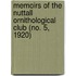Memoirs of the Nuttall Ornithological Club (No. 5, 1920)