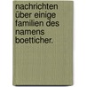 Nachrichten über einige Familien des Namens Boetticher. door Paul De Lagarde
