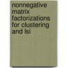 Nonnegative Matrix Factorizations For Clustering And Lsi door Andri Mirzal