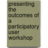 Presenting the Outcomes of a Participatory User Workshop by Derya Ozcelik