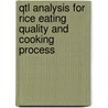 Qtl Analysis For Rice Eating Quality And Cooking Process door Tondi Yacouba Nassirou