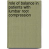 Role of balance in patients with lumbar root compression by Mohamed Amr Elkady