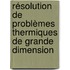 Résolution de problèmes thermiques de grande dimension