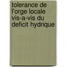 Tolerance De L'orge Locale Vis-a-vis Du Deficit Hydrique door Raoudha Abdellaoui
