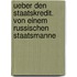 Ueber den staatskredit. Von einem russischen staatsmanne