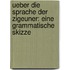 Ueber die Sprache der Zigeuner: Eine grammatische Skizze