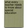 What Every Teacher Needs to Know About Special Education by Michelle Murphy