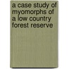 A case Study of Myomorphs of a Low Country forest reserve by Menaka Kalyani Weerasinghe