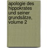 Apologie Des Hippokrates Und Seiner Grundsätze, Volume 2 door Kurt Sprengel