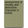 Assessment of Novelty and Distinctive Character in Turkey door Gülçin Cankiz Elibol