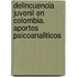 Delincuencia Juvenil En Colombia. Aportes Psicoanaliticos