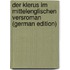 Der Klerus Im Mittelenglischen Versroman (German Edition)