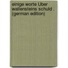 Einige Worte Über Wallensteins Schuld . (German Edition) door Thomas Rudhart Georg