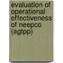 Evaluation Of Operational Effectiveness Of Neepco (agtpp)